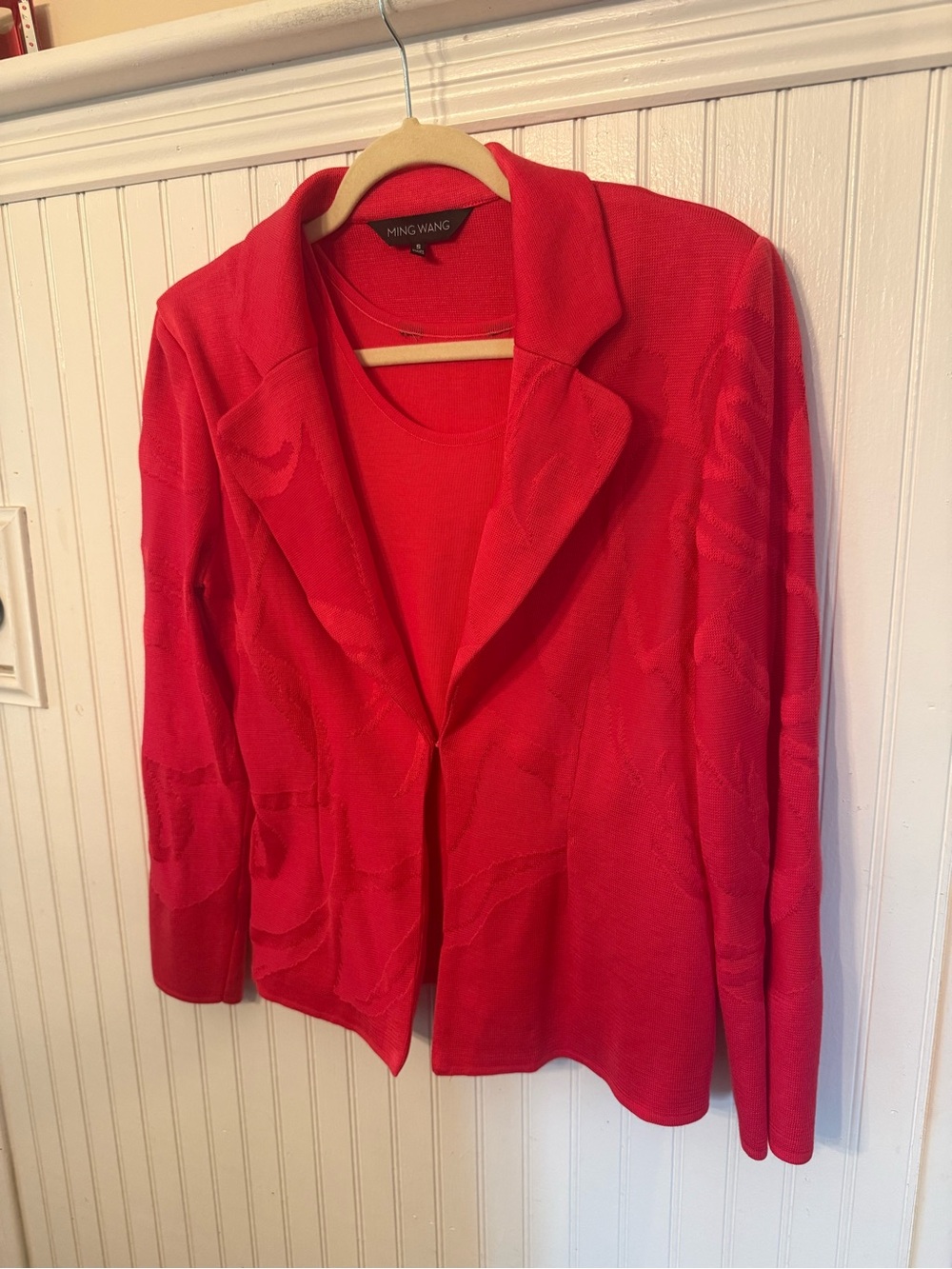 Ming Wang Separates Set Jacket and Sleeveless Small Top